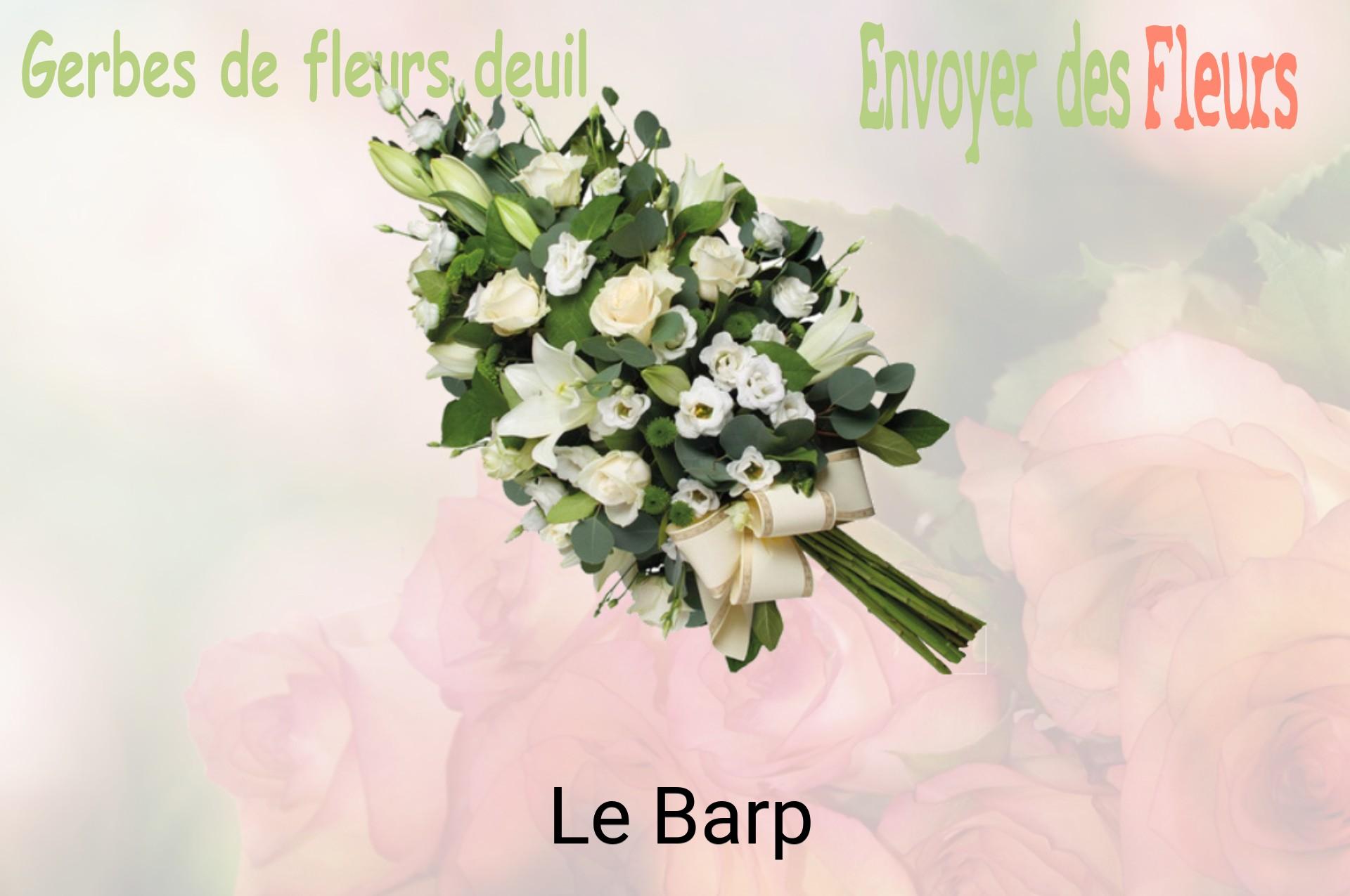 Gerbe de fleurs de deuil livrée à Le Barp